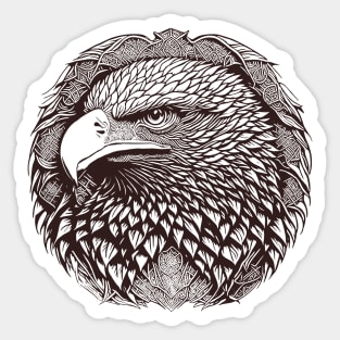 Eagle Monochrome Sticker